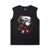 Tấn công vào Titan Tee Vintage Anime Sleeveless Tshirt Đối với nam giới