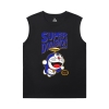 Doraemon Tee Shirt Cool Cat Sleeveless Round Neck T Shirt