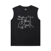 Áo sơ mi nhạc cụ Cotton Rock Men's Sleeveless Graphic T Shirts