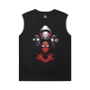 The Avengers Tshirts Marvel Spiderman Black Sleeveless T Shirt Mens