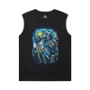 Camisetas de anime vintage Gundam Camisas impressas sem mangas Mens