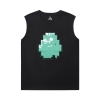 Bumbac Creeper Tricou Minecraft Minecraft tricouri fără mâneci pentru bărbați