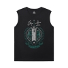 Attack on Titan Tee Vintage Anime Sleeveless T Shirts Men'S For Gym