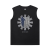 Atac pe Titan T-Shirt Vintage Anime Mens Sleeveless T Shirts