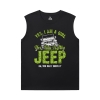 Car Mens XXXL Camisetas sem Mangas Cool Jeep Wrangler Shirt