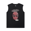 Spiderman Camicia Marvel The Avengers Senza maniche Tee Camicie Uomo