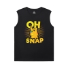 Marvel Thanos Tee The Avengers Men'S Sleeveless T Shirts Cotton