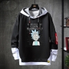 Rick ve Morty Sweatshirt Siyah Ceket