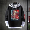 Falske todelt chopper sweatshirts japansk anime ét stykke hættetrøje