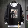 Một mảnh Sweatshirts Vintage Anime Đen Chopper Hoodie