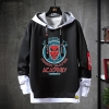 Anime Demon Slayer Hoodie Fake Hai mảnh Sweatshirt