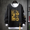 Vintage Anime JoJo's Bizarre Adventure Hoodie Fake todelt sweatshirt