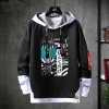 Fake Two-Piece Sweater Vintage Anime Masked Rider Sweatshirts