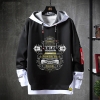 World Warcraft Jacket Fake Two-Piece Sweatshirts