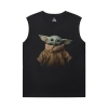Kvalitet Yoda Tshirts Den Mandalorian Mens Ärmlös T Shirts