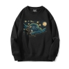 Famous Painting Sweatshirts Black Starry Sky Tops