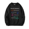 Physics and Astronomy Tops Black Maxwell Equations Sweatshirts