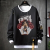 Sahte İki Parçalı Sweatshirt Japon Anime Tek Parça Ceket