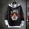 Vintage Anime ein Stück Tops gefälschte zweiteilige Sweatshirts