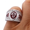 World of Warcraft Alliance Horde Logo Ring