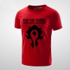 World Warcraft Horde tričko Red Men Tee Shirt