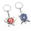 WOW Alliance Horde Rotate Logo Keychain World of Warcraft Pendant