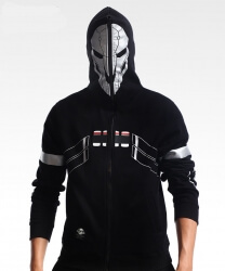 De qualité Overwatdh Reaper cospaly Sweat à capuche Full zippé pour homme garçon