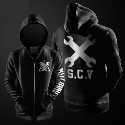 Ngôi sao thủ công 2 áo len Blizzard Starcraft đen Hoodie dành cho nam giới