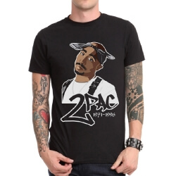 2PAC Tupac Hip Hop T-shirt til mænd Kvinder