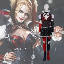 Original Batman Cosplay Costume Arkham Asylum City Harley Quinn Dress