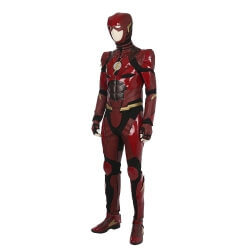 <p>Justice League The Flash Cosplay Costume Red Patent Leather Flash Jumpsuit</p>
