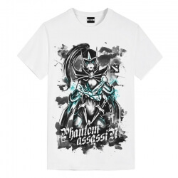 Camisetas DOTA 2 Ink Phantom Assassin Camisetas legais para crianças