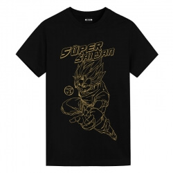 Dragon Ball Super Bronzing Super Vegetto T-Shirts 일본 애니메이션 T 셔츠