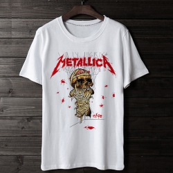 <p>ร็อค N ม้วน Metallica เสื้อยืดฮิปฮอปเย็น</p>
