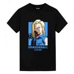 Dragon Ball Z Android 18 skjorter Cool Anime T-shirts