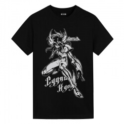 T-Shirt Cygnus Hyoga T-shirt Saint Seiya Anime Fille Blanche