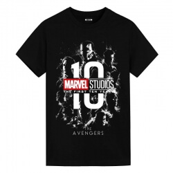 Camisas do décimo aniversário da Marvel