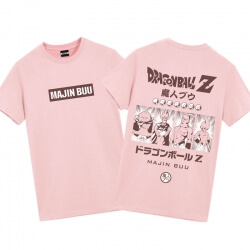 Dragon Ball Majin Buu Shirts Homens Anime Shirts