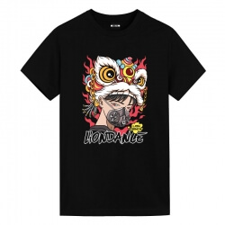 Tricou negru pentru băieți Lion dance Tee