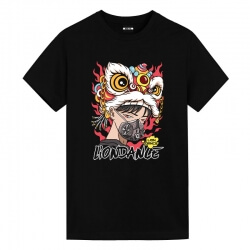 Boy Black T-Shirt Lion dance Tee