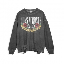 <p>Yırtık Retro Stil Gömlekler Rock Guns N' Roses Tişörtler</p>
