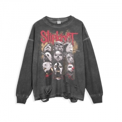 <p>เสื้อสไตล์ย้อนยุคเสื้อยืดร็อค Slipknot</p>
