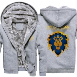 World of Warcraft Lion Logo Winter Hoodie WOW Winter Coats