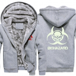 Resident Evil Skull Logo Hoodies cald pentru iarnă