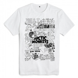 Arctic Monkeys Tshirts 락 밴드 티셔츠