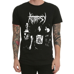 Autopsy Rock T-Shirt Černý Heavy Metal Band Tee