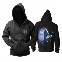 Müthiş Marilyn Manson Kapüşonlu Tişörtü Bize Metal Rock Grubu Hoodie