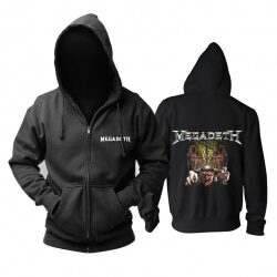 Super sweat shirt rock des États-Unis Megadeth à capuche en métal