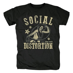 Maglietta Social Distortion Band California Metal Punk Rock T-Shirt