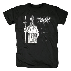 Behexen By The Blessing Of Satan Tee Shirts Finlandia T-Shirt in metallo nero